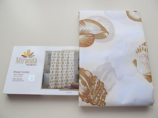 Шторка для ванної кімнати Miranda Star Fish beige 180*200 cм
