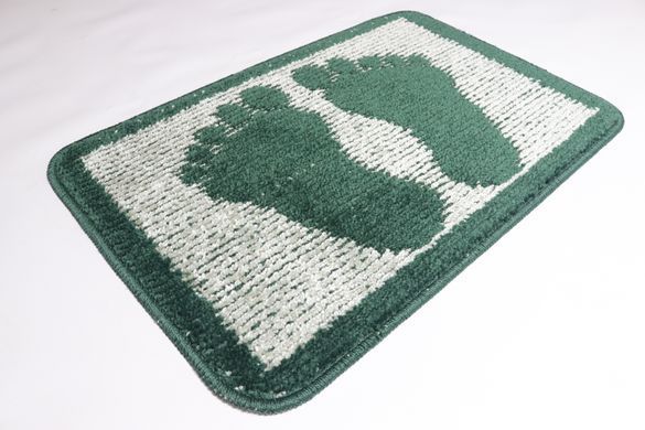 Килимок для ванної/туалету "Ноги" 40*60 см Vonaldi 1725/dark green legs