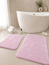 Набір килимків для ванної та туалету Softmicro 60x100 50x60 см 07004 Pink