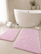 Набір килимків для ванної та туалету Softmicro 60x100 50x60 см 07004 Pink