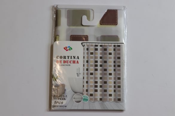 Шторка для ванной силиконовая 180x180 см Square Cortina 81064